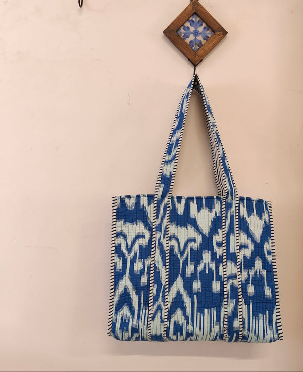 Indigo Ikat Tote (Small)