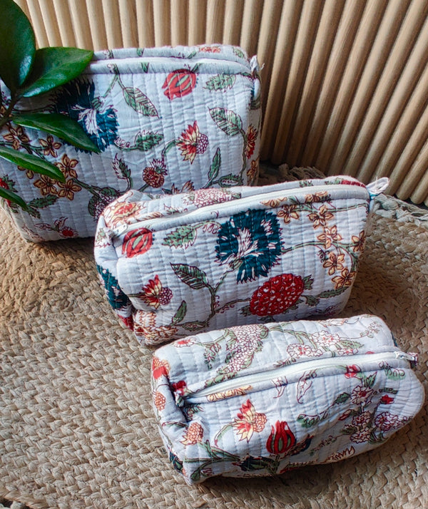 Floral Mist Toiltery Pouches