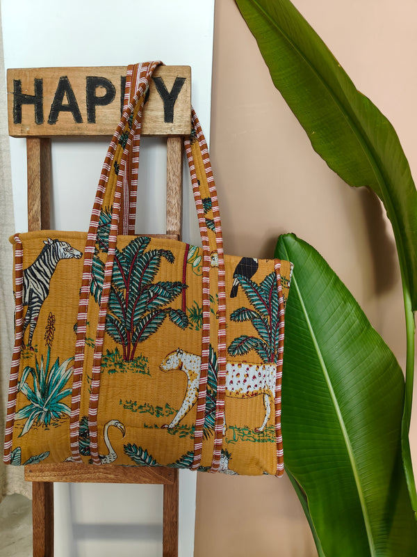 Jungle Mustard Tote (Small)