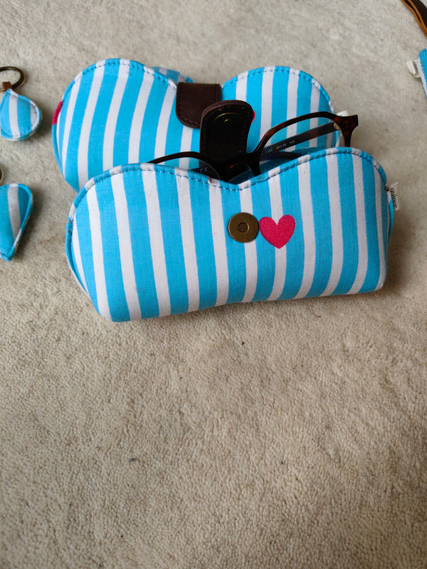 Heartbeat Stripe Eyewear Case